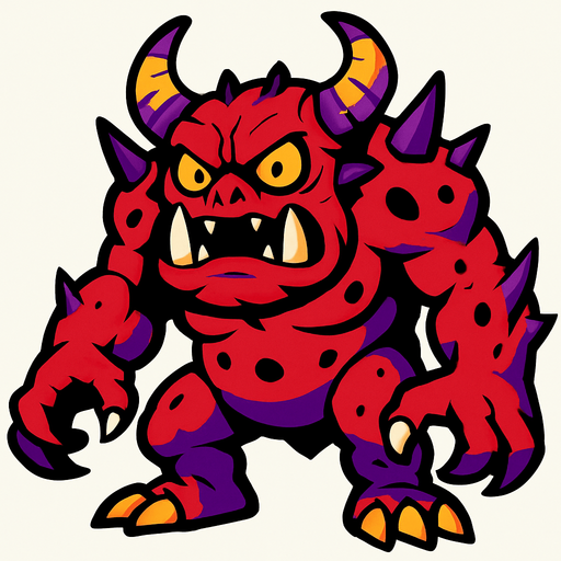 Monster.
In-Game asset.  High contrast.  No shadows