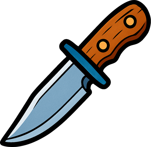 Bıçak.
In-Game asset.  2d.  High contrast.  No shadows