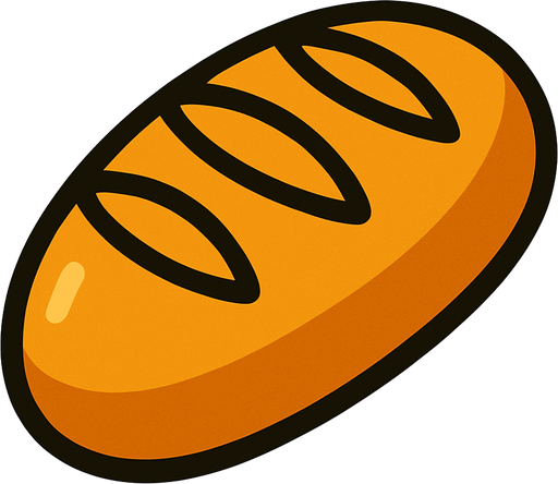 ekmek.
In-Game asset.  2d.  High contrast.  No shadows