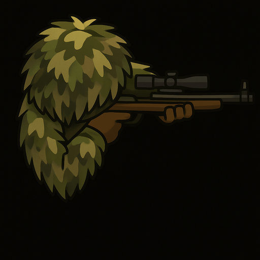 o bir sniper elbisesine sahip