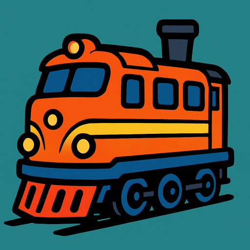 Train.
In-Game asset.  2d.  High contrast.  No shadows
