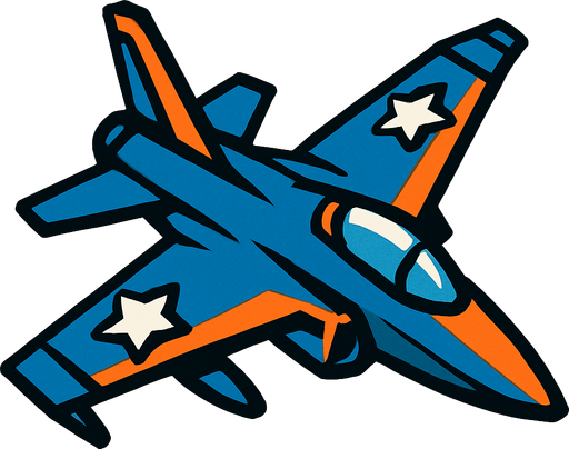 Jet.
In-Game asset.  High contrast.  No shadows