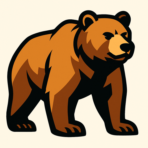 ayı.
In-Game asset.  2d.  High contrast.  No shadows