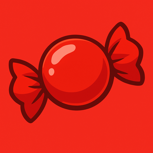 candy_red.
In-Game asset.  2d.  High contrast.  No shadows