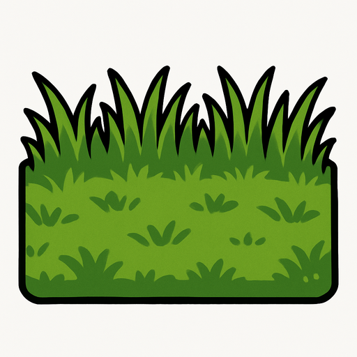 grass çim zemim kısa çimli zemin.
In-Game asset.  2d.  High contrast.  No shadows
