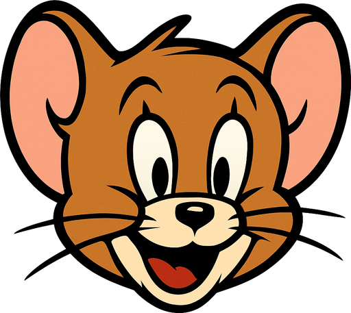 Tom ve Jerry çizgi filminden jerry'nin kafasını oluştur.
In-Game asset.  High contrast.  No shadows