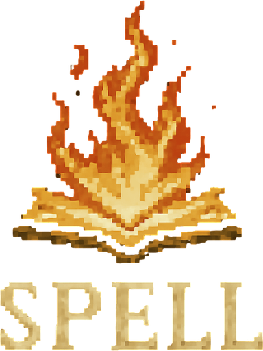 Spell icon Dark souls style 2d pixel art.
In-Game asset.  2d.  High contrast.  No shadows