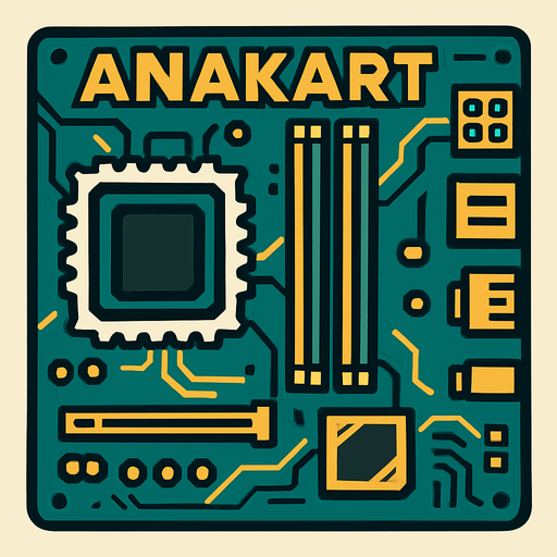 ANAKART Bilgisayar Parçası.
In-Game asset.  2d.  High contrast.  No shadows