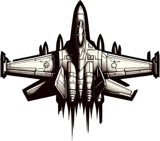 Dangerous fight plane.
Single Game Texture. In-Game asset. 2d. Blank background. High contrast. No shadows.