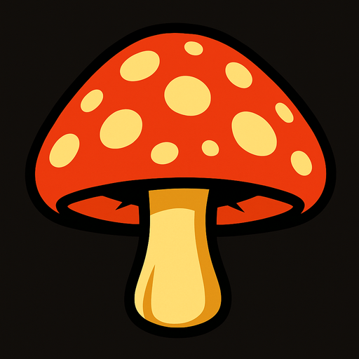 hongo.
In-Game asset.  2d.  High contrast.  No shadows