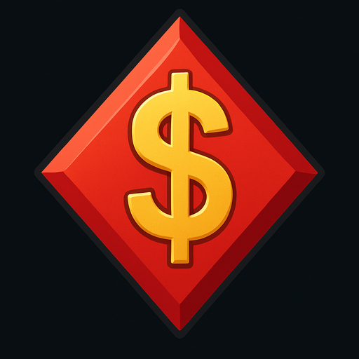 Just the diamond from this picture with a dollar sign in the center