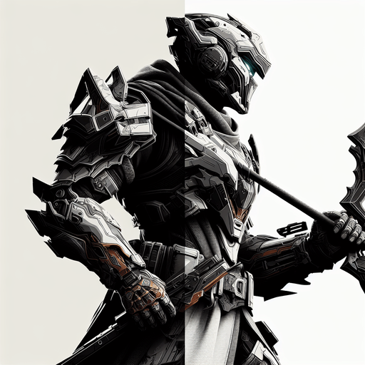 a cool player with gun seeing left size.
Single Game Texture. In-Game asset. 2d. Blank background. High contrast. No shadows.