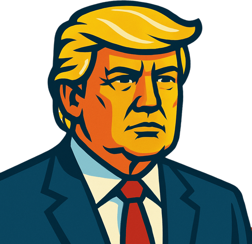 Donald Trump.
In-Game asset.  2d.  High contrast.  No shadows