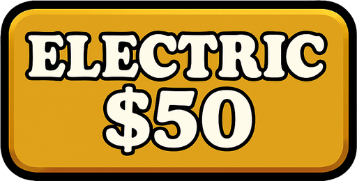 Make button gold and change text to say 'Electric $50'
