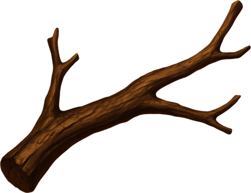 Rama, algo realista.
In-Game asset.  2d.  High contrast.  No shadows