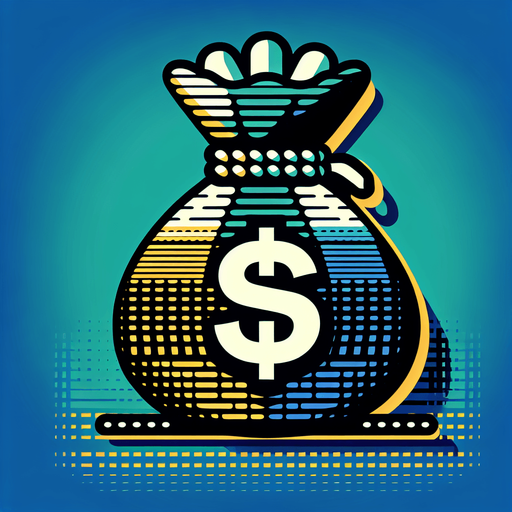 money bag.
Single Game Texture.  In-Game asset.  2d.  Blank background.  High contrast.  No shadows