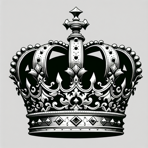 crown.
Single Game Texture.  In-Game asset.  2d.  Blank background.  High contrast.  No shadows
