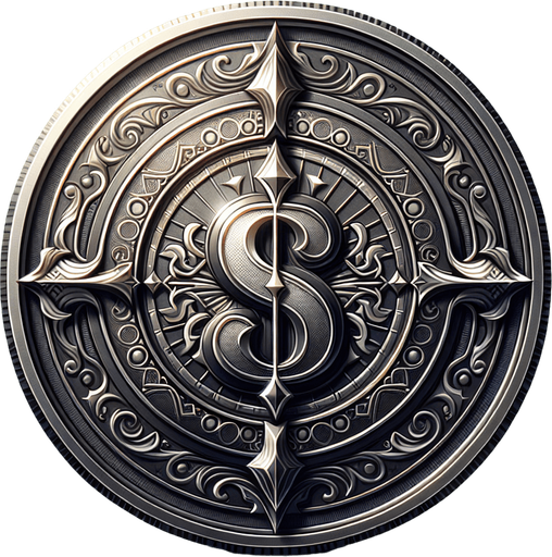 A realistic coin.
Single Game Texture.  In-Game asset.  2d.  Blank background.  High contrast.  No shadows