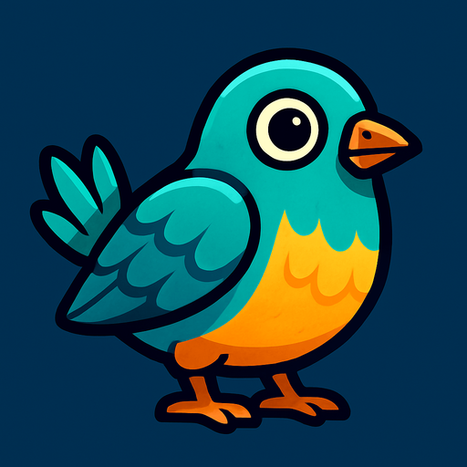 make a bird.
In-Game asset.  High contrast.  No shadows