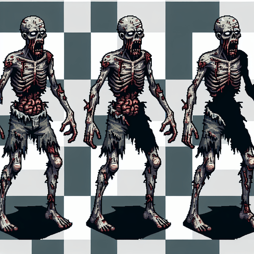 zombie top view gif.
Single Game Texture. In-Game asset. 2d. Blank background. High contrast. No shadows.