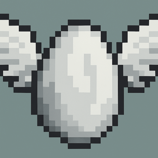 winged and white