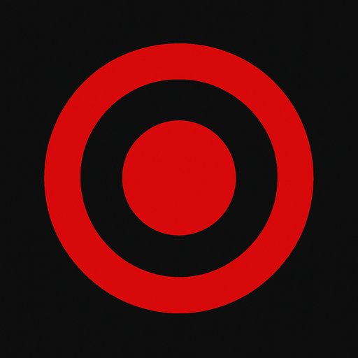 target logo 2d ingame asset high contrast no shadows.
In-Game asset.  2d.  High contrast.  No shadows