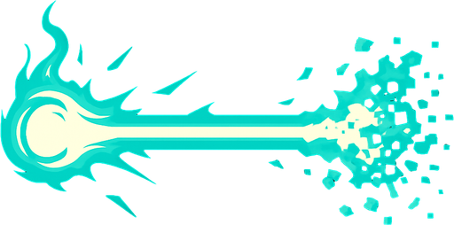 Beam of disintegration.
In-Game asset.  2d.  High contrast.  No shadows