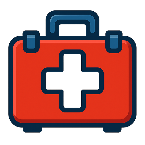 Medkit.
In-Game asset.  2d.  High contrast.  No shadows
