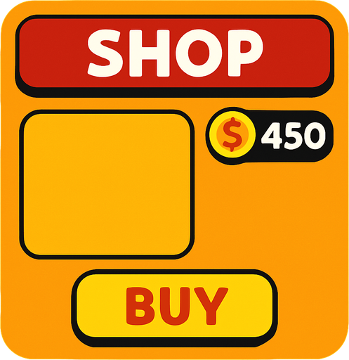 shopPanel.
In-Game asset.  2d.  High contrast.  No shadows