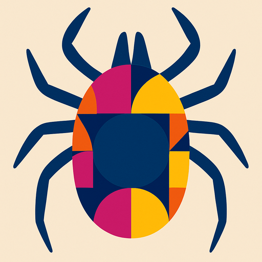 Crop to shape of a tick bug