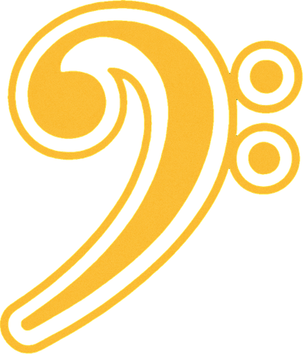 Clave de fa.
In-Game asset.  2d.  High contrast.  No shadows