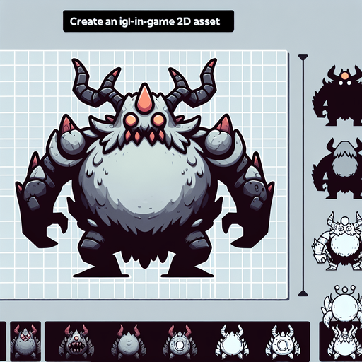 monster MG.
Single Game Texture.  In-Game asset.  2d.  Blank background.  High contrast.  No shadows
