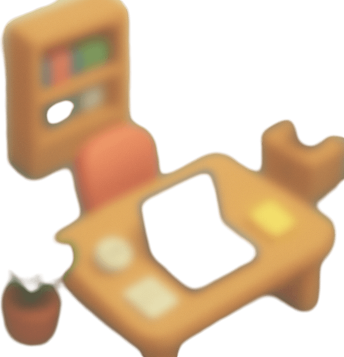 A blurred background in aspect ratio 9/16 showing an office from above. Cute soft graphics. soft ambient light. semi-matte to satin surfaces. naturalistic with slight saturation boost colors. Tone is premium, friendly, clean with lifestyle or service-oriented appeal.
In-Game asset.  2d.  High contrast.  No shadows. top down. View from above..
In-Game asset.  2d.  High contrast.  No shadows