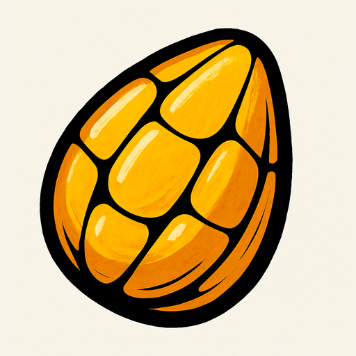grano de mais.
In-Game asset.  2d.  High contrast.  No shadows