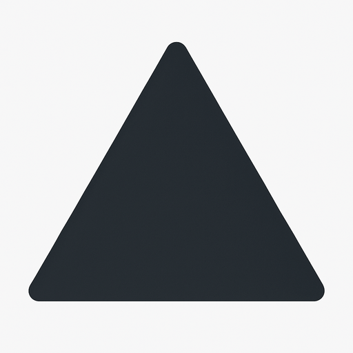triangulo gris oscuro.
In-Game asset.  2d.  High contrast.  No shadows