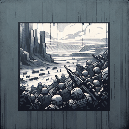 vojenský bungr.
Single Game Texture. In-Game asset. 2d. Blank background. High contrast. No shadows.