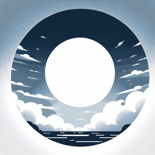 beyaz gökyüzü ay  delikli.
Single Game Texture. In-Game asset. 2d. Blank background. High contrast. No shadows.