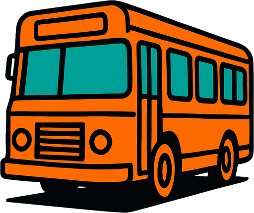 Imagine a bus.
High contrast.  No shadows