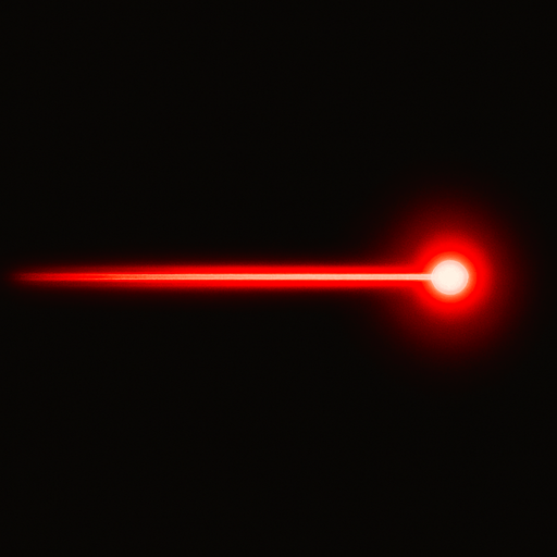 red laser beam.
In-Game asset.  2d.  High contrast.  No shadows