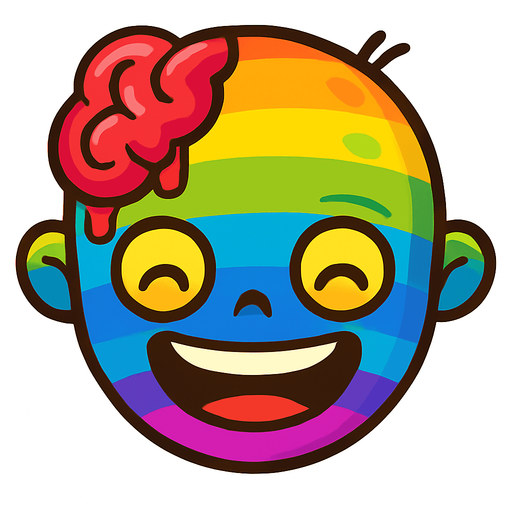 Make it rainbow and extremly happy
