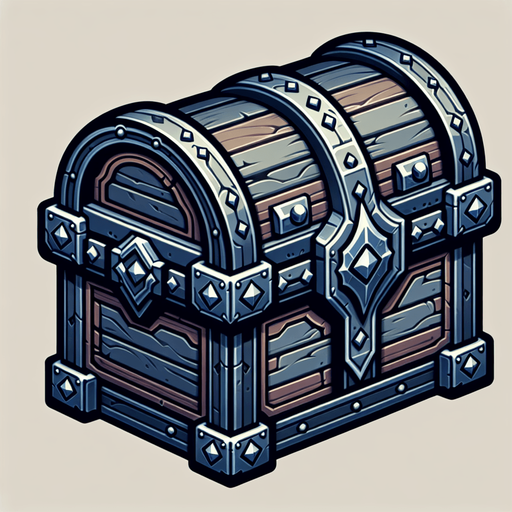 Chest like.
Single Game Texture. In-Game asset. 2d. Blank background. High contrast. No shadows.