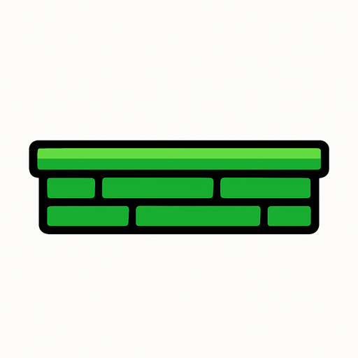 size 200x20 PLATFORM  Shape Box.
In-Game asset.  2d.  High contrast.  No shadows