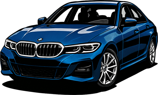 A realistic 
bmw car.
In-Game asset.  2d.  High contrast.  No shadows