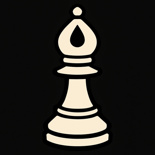 White Bishop Chess.
In-Game asset.  2d.  High contrast.  No shadows