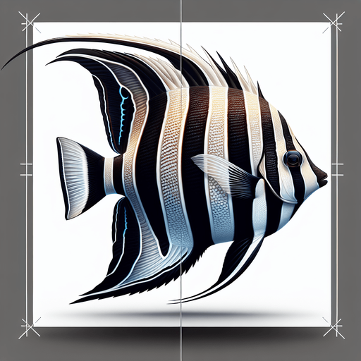 A realistic moorishidol.
Single Game Texture. In-Game asset. 2d. Blank background. High contrast. No shadows.