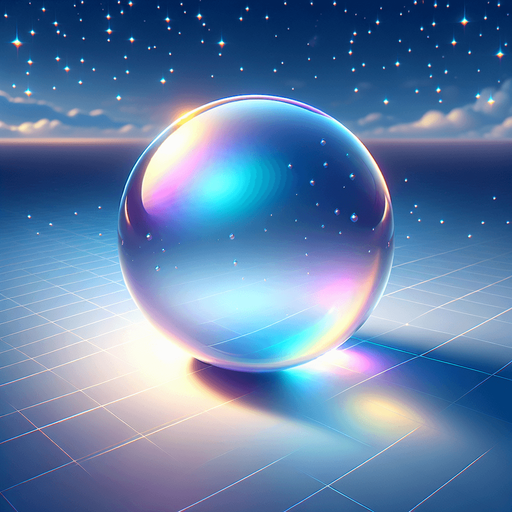 A bubble.
Single Game Texture.  In-Game asset.  No shadows