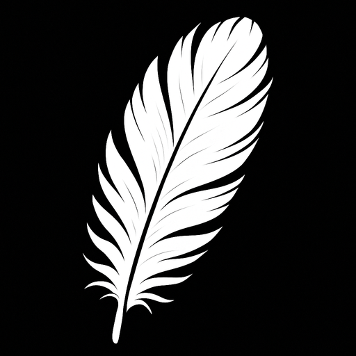 beyaz kaz tüyü..
In-Game asset.  2d.  High contrast.  No shadows