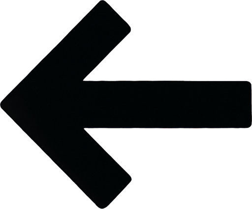 Arrow to left.
2d.  High contrast.  No shadows