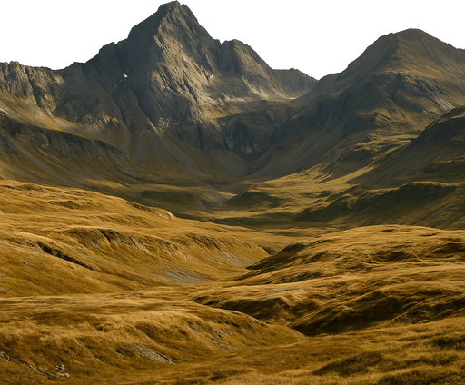 Photorealistic terrain, front wiew
