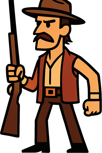 Long Burton.
In-Game asset.  2d.  High contrast.  No shadows